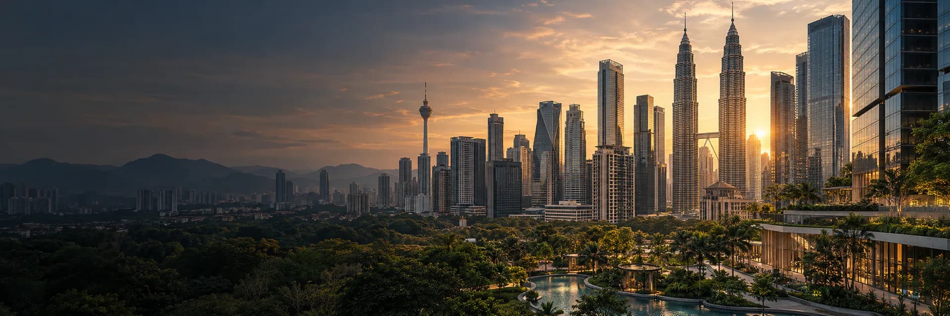 Editorial cityscape representing the central Kuala Lumpur property search area