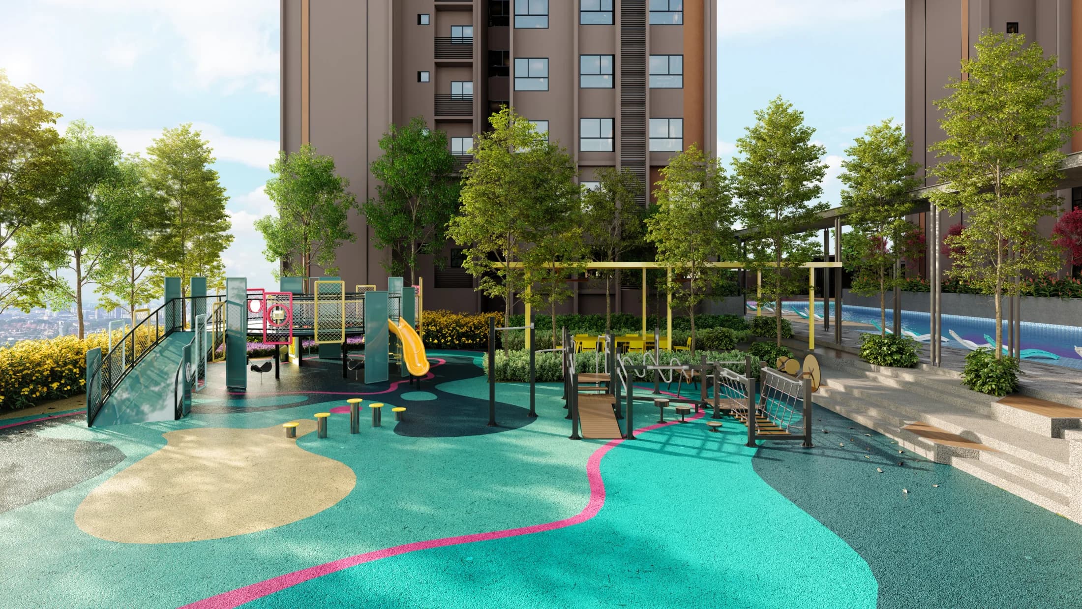 The Vividz Chromatic Funland children's play area