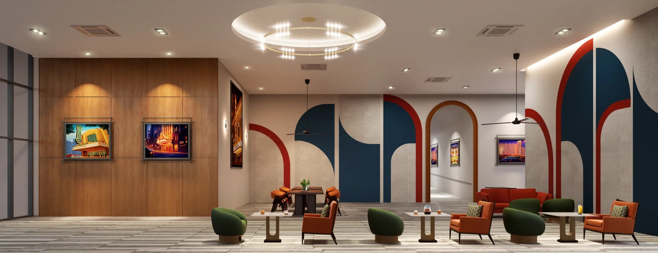 The Vividz Tower B lobby lounge