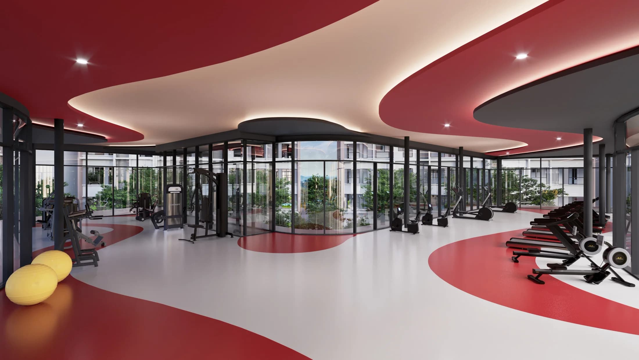 The Queenswoodz Momentum Studio gymnasium