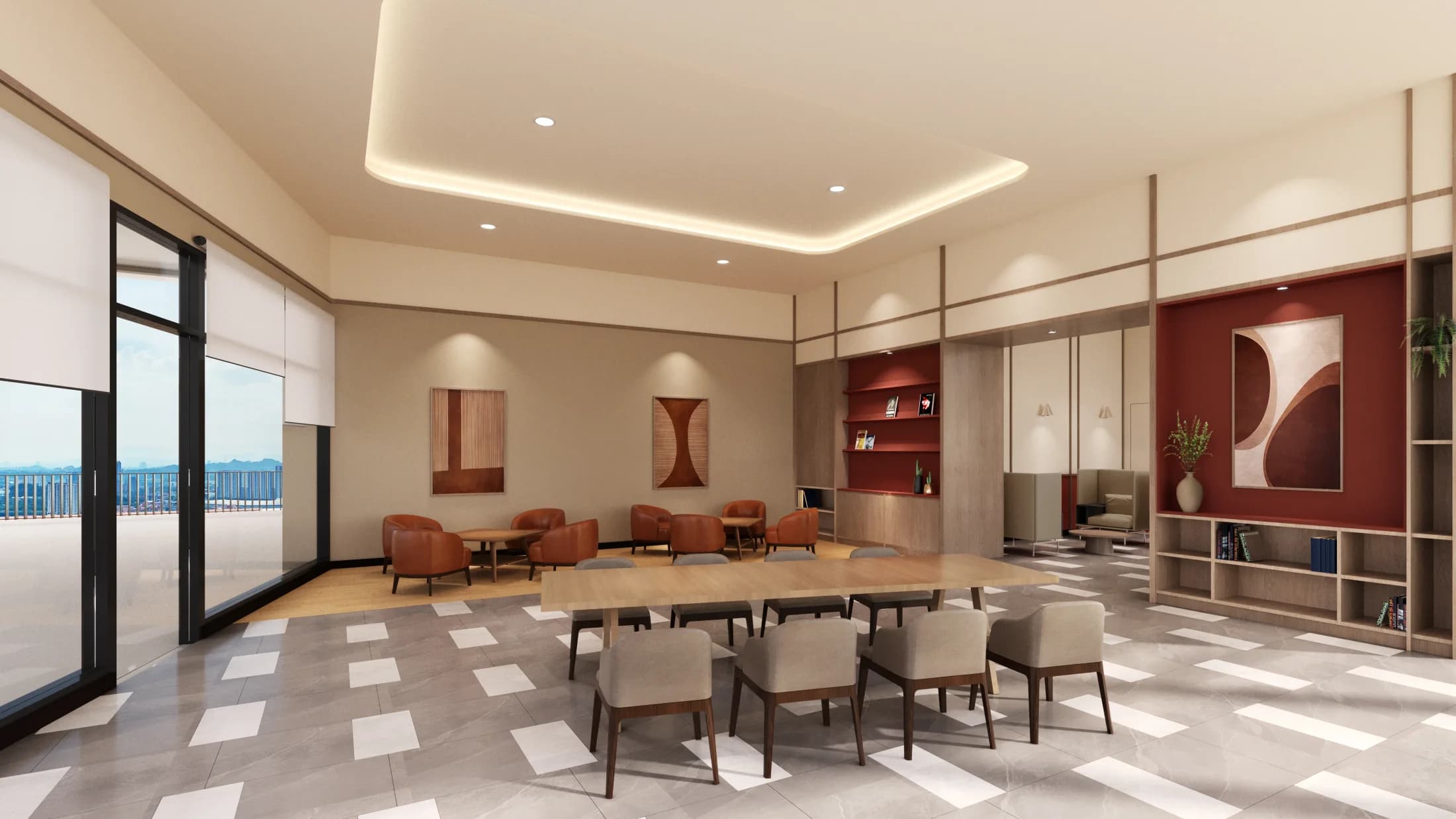 The Queenswoodz Inspired Lounge shared space