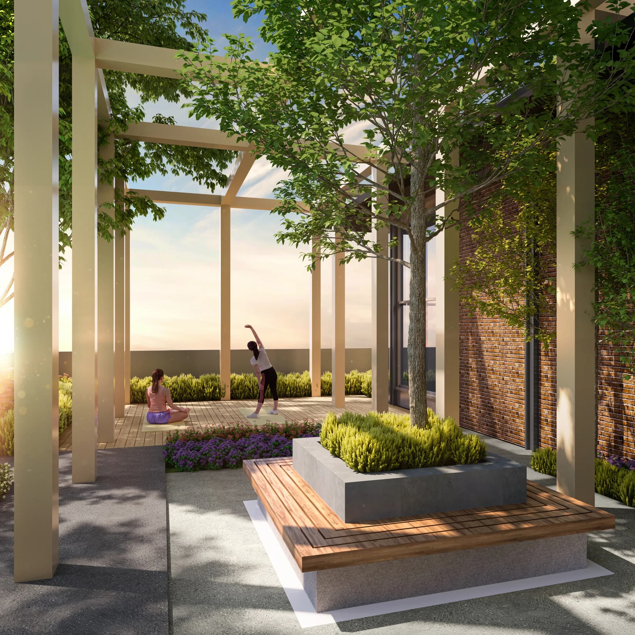 Veladaz Residences yoga and meditation deck