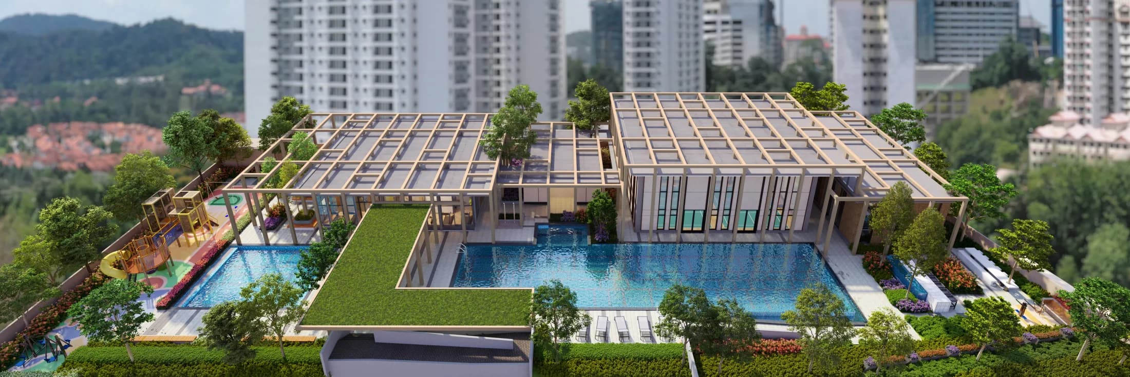 Veladaz Residences podium facilities overview